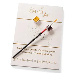 Склейка для акварелі PRO CREATE 400г/м2 10л 100% бавовна SM-LT Art - мініатюра 2