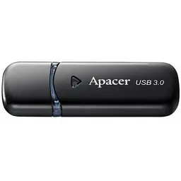 USB флеш накопичувач Apacer 32GB AH355 Black USB 3.0 (AP32GAH355B-1) - мініатюра 1