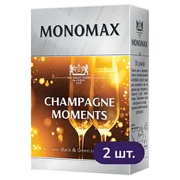 Набір бленду чорного і зеленого чаю Monomax Champagne Moment 160 г (2 шт. х 80 г) - мініатюра 2