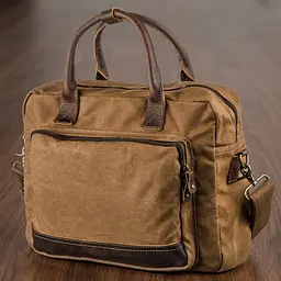 Текстильна сумка для ноутбука легка 20118 Vintage коричневий