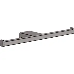 Тримач паперу подвійний Hansgrohe AddStoris Brushed Black 41748340 Шліфований чорний хром