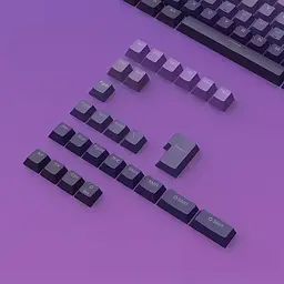 Набір кейкапів PBT Purple Gradient (130+) / фіолетовий OEM-комплект для ANSI / ISO клавіатур, Фіолетовий - мініатюра 3