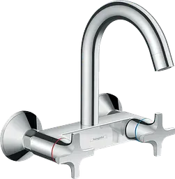 Змішувач Hansgrohe Logis Classic двохвентильний для кухні зі стіни 71286000 Хром