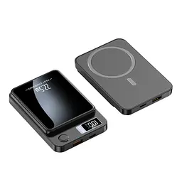 Магнітний повербанк (павербанк) 10000 мА·год з MagSafe, швидкою зарядкою 22.5 Вт та LED-дисплеєм для iPhone 12 / 13 / 14 / 15 / 16 - мініатюра 2