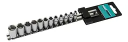 Набір головок Whirlpower 1/4" 4-13 мм (12 шт)