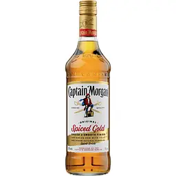 Упаковка ромового напою Captain Morgan Spiced Gold 35% 12 л (1 л х 12 шт.) - мініатюра 6
