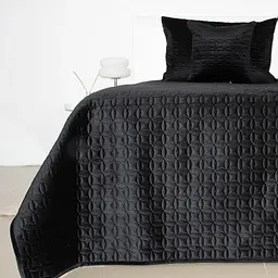 Покривало ТЕП Velour Мозаїка 150x210 см чорний (4-00515_36188) - мініатюра 2