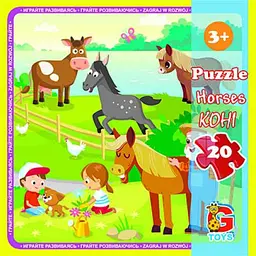 Пазли G-Toys Ферма, 20 елементів, LA10