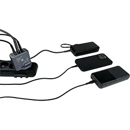 Зарядний адаптер Remax RP-U108 65W 1A+2C швидка зарядка GaN RP-U108 2xType-C + 1xUSB-A Чорний - мініатюра 8