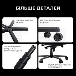 Крісло ігрове Anda Seat Novis Plus XL Grey Fabric (AD23YC-XL-01-G-F-G04) - мініатюра 8