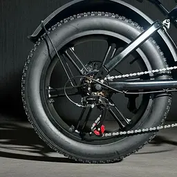 Електровелосипед Volto Vortex 22" фетбайк 1000W 48V 19Ah PAS система чорний - мініатюра 8