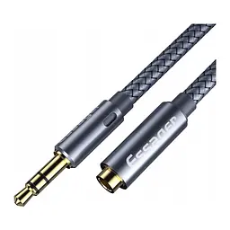 Кабель мультимедійний 3.5mm F to 3.5mm M 1.0m Essager (EYPY35-MY0G) - мініатюра 1