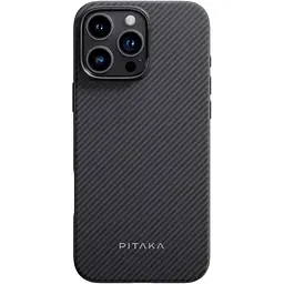 Чохол Pitaka Military-Grade Protective Case Twill 600D для Apple iPhone 16 Pro Black/Grey (KI1601PPA) [132154] - мініатюра 1