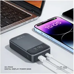 Універсальна мобільна батарея XO PR232 10000 mAh PD 30W + PPS 33W чорний - мініатюра 9