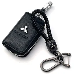 Подарунковий набір №5 для Mitsubishi / брелок з карабіном і чохол для автоключів