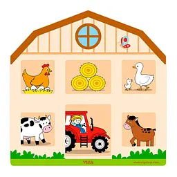 Бізіборд Viga Toys Будиночок на фермі (51627) - мініатюра 2