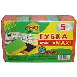 Губки кухонні EKO PLUS 5шт Maxi