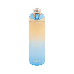 Пляшка для води Kite K26, 760 мл, бежево-синя (K26-1200-1)