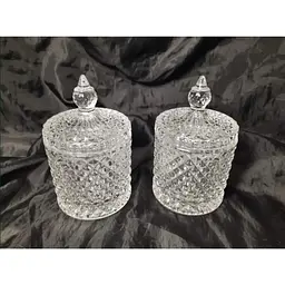 Ємність для зберігання Crystal Leo XL з кришкою скляна 11x13 cм 600 мл (83000182-1_YBCG-182-1) - мініатюра 2