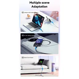Дата кабель USB-C to USB-C 2.0m 100W blue Essager (EXCTT1-WLA03-P) - мініатюра 8