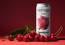 Напій Spraga Комбуча Вишня слабогазований з/б 0.33 л - мініатюра 2