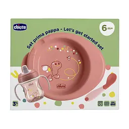 Набір дитячого посуду Chicco Set Prima Pappa 6 міс.+ рожевий (16200.15) - мініатюра 7
