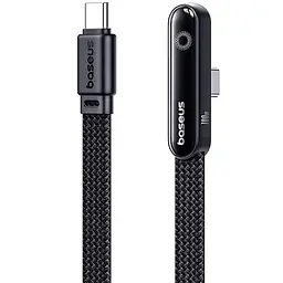 Дата кабель Baseus MVP 3 side plug and stand Type-C to Type-C 100W (1m) (P10382500121) Cosmic Black