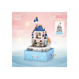 Конструктор LOZ mini Замок (музична скринька) без фігурок (1220) - мініатюра 2
