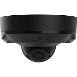 IP-камера Ajax дротова DomeCam Mini HL Black, 8мп, 4мм, гібридне підсвічування IR 35м, білий Led 50м, Poe, True WDR, IP 65, ІЧ 30м, аудіо, кут огляду 75° до 85°, міні куполь
