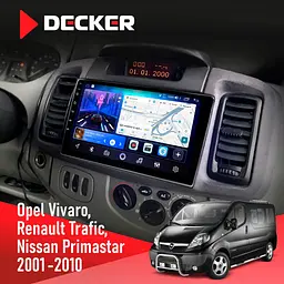 Штатна магнітола Opel Vivaro 2001-2010 Decker D10-006 4x64, 4G Decker (НФ-00009827) - мініатюра 2