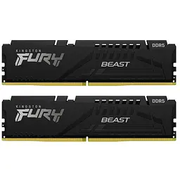 Модуль пам'яті для комп'ютера DDR5 64GB (2x32GB) 5600 MHz Beast Black Kingston Fury (ex.HyperX) (KF556C36BBEK2-64)