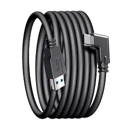 Кабель підсилений Oculus Link USB 3.2 Type-C Ф5 5 мм для Quest 2/3/Pro/Pico 4 5 м Чорний (AC-5mGB) - мініатюра 6