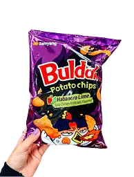 Чіпси Samyang Buldak Potato Chips Habanero Lime Flavor 120г - мініатюра 4