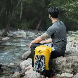 Рюкзак водонепроникний Naturehike NH21FSB04, 30 л бежевий - мініатюра 6