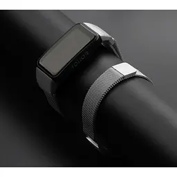 Ремінець DK для Honor Band 6 / 7 Metal Milanese Loop Magnetic (012956) (silver) - мініатюра 5