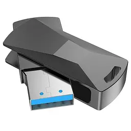 Флеш-накопичувач Hoco UD5 USB 3.0 - 32GB Сірий - мініатюра 3