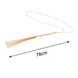 Ланцюжок-батіг на шию Bijoux Indiscrets MAGNIFIQUE Necklace Whip - Gold, прикраса для тіла - миниатюра 6