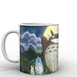 Кухоль GeekLand Мій сусід Тоторо My Neighbor Totoro Ніч NT.02.014.998 330 мл білий - мініатюра 3
