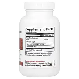 Рейші Reishi 90 капсул Real Mushrooms vit0005022 - мініатюра 2