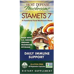Щоденна підтримка імунітету комплекс із 7 грибів Fungi Perfecti Stamets 7 Daily Immune Support 60 вегетаріанських капсул - мініатюра 2