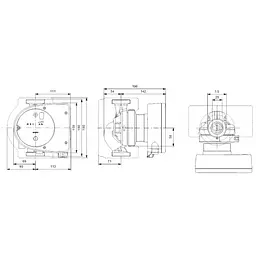 Циркуляційний насос Grundfos Magna1 25-60 180 (99221217) - мініатюра 2