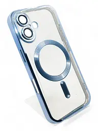 Чохол до мобільного телефона BeCover TPU Chrome Case (MagSafe) для Apple iPhone 16 Sierra Blue (712072) - мініатюра 2
