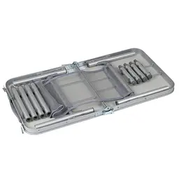 Складний стіл Bo-Camp Premium 80x40 cm Grey (1404411), Сірий - мініатюра 5