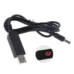 USB перетворювач напруги DC від 4.8 до 12.8 вольт з екраном для швидких зарядок стандарту QC 3.0 (100923) - мініатюра 2