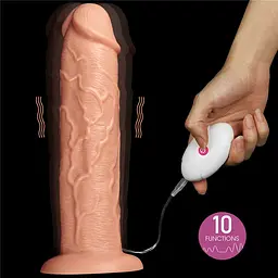 Вібратор на присоску з пультом управління 11 Realistic LOVETOYS 66-LV111121 103522 - мініатюра 9