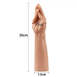 Рука для фістингу Lovetoy King Size Realistic Magic Hand 35 см тілесний - мініатюра 8