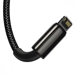 Кабель Baseus Tungsten Gold One-for-three Fast Charging Data 3-in-1 (Micro USB+Lightning+Type-C) 3.5 black (CAMLTWJ-01) - мініатюра 8