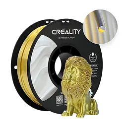 Пластик для 3D-принтера Creality PLA silky shine 1 кг, 1.75 мм, сріблястий-золотистий (3301120012)