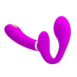 Страпон - Pretty Love Thunderbird Harnessfree Stimulator Purple - мініатюра 4