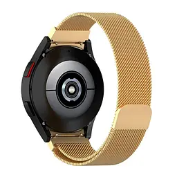 Ремінець для Samsung Galaxy Watch 4 Classic 42mm - золотистий Watchbands Milanese Loop ширина кріплення 20мм металевий (WB00S4MMILANESE4GOLD442) - мініатюра 2